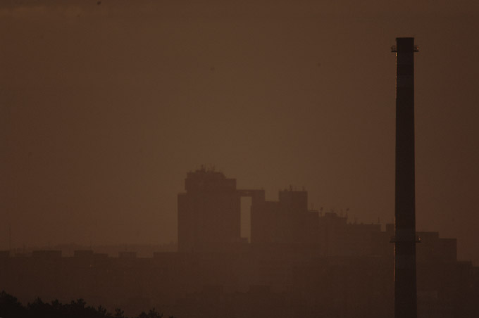 Houses and Smokestack, Prague